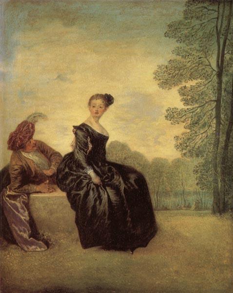 Jean-Antoine Watteau A Capricious Woman oil painting image